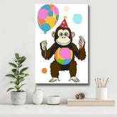 Painting by Numbers Orangutan Monkey with Balloon